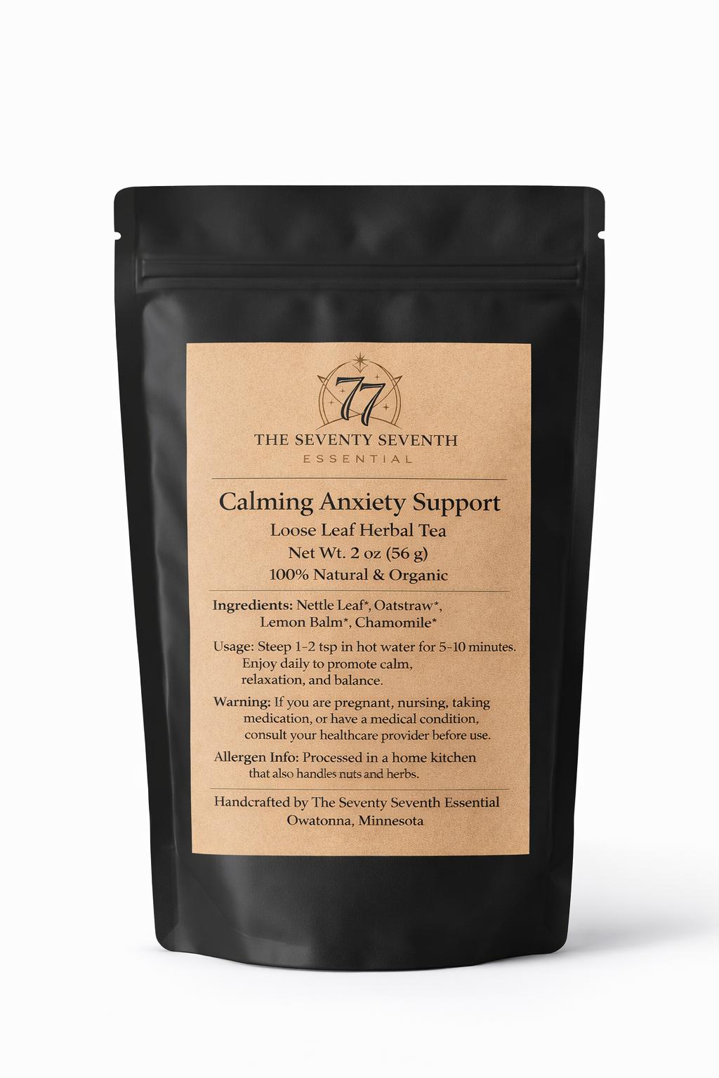 Calming Anxiety Support and nourish  Loose leaf tea