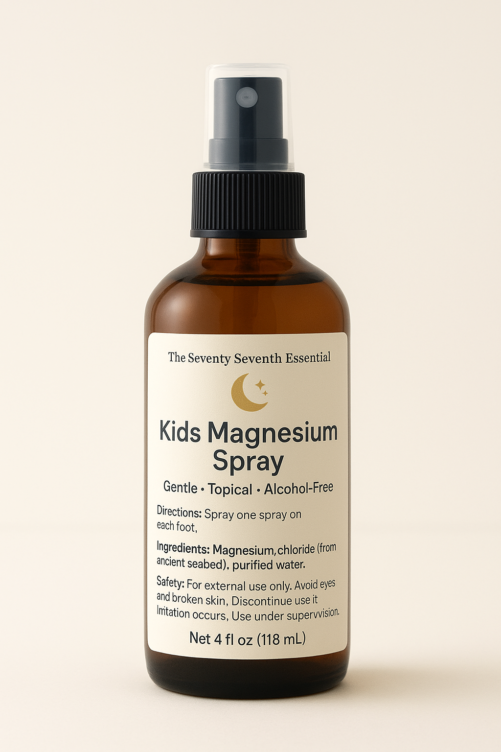 Kids Magnesium Spray.                     4 OZ