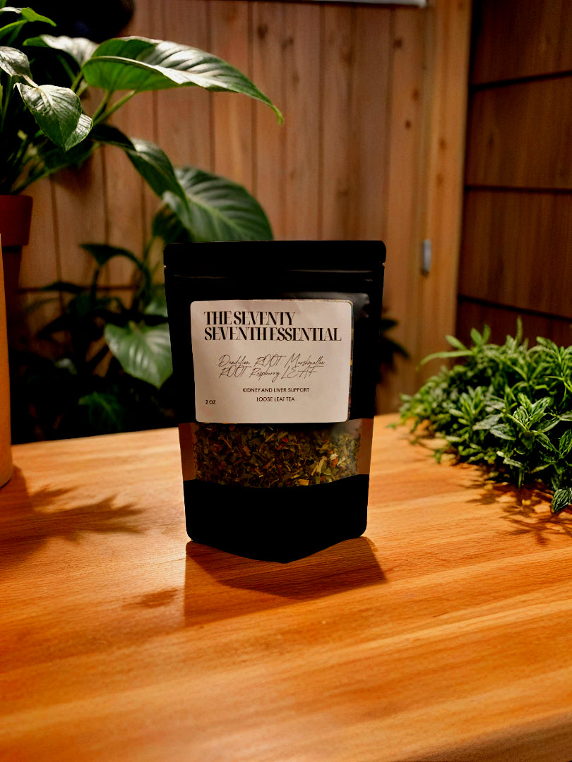 Organic Dandelion Root ,Marshmallow Root and Raspberry Leaf loose leaf tea 2 OZ Liver and Kidney support